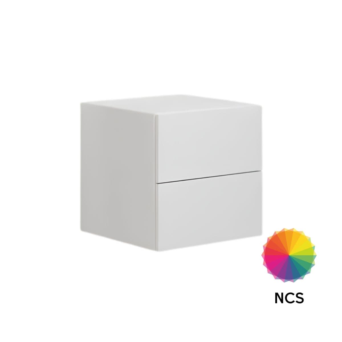 Dansani Calidris Glatt Skap 2 skuff D40cm NCS farge / 40cm Dansani Sideskap bad DA-C43-1099