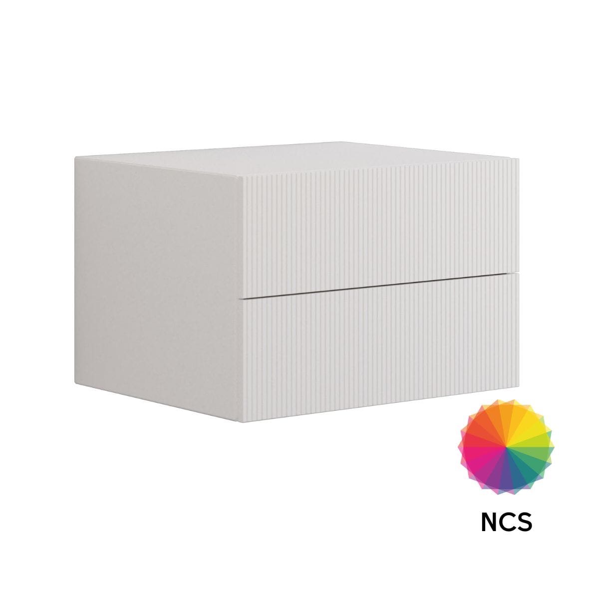 Dansani Calidris Rillet Skap 2 skuff D50cm NCS farge / 60cm Dansani Sideskap bad DA-C56-C099