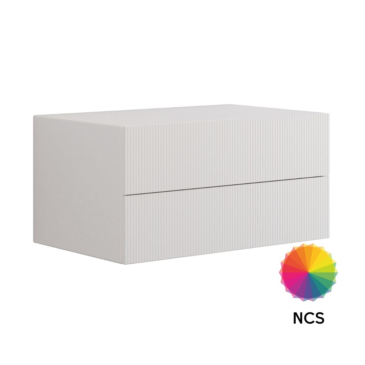 Dansani Calidris Rillet Skap 2 skuff D50cm NCS farge / 80cm Dansani Sideskap bad DA-C57-C099