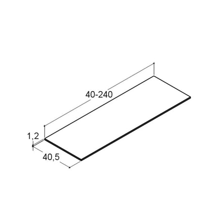 Dansani CALIDRIS Unique Silestone Benkeplate D40 måltilpasset