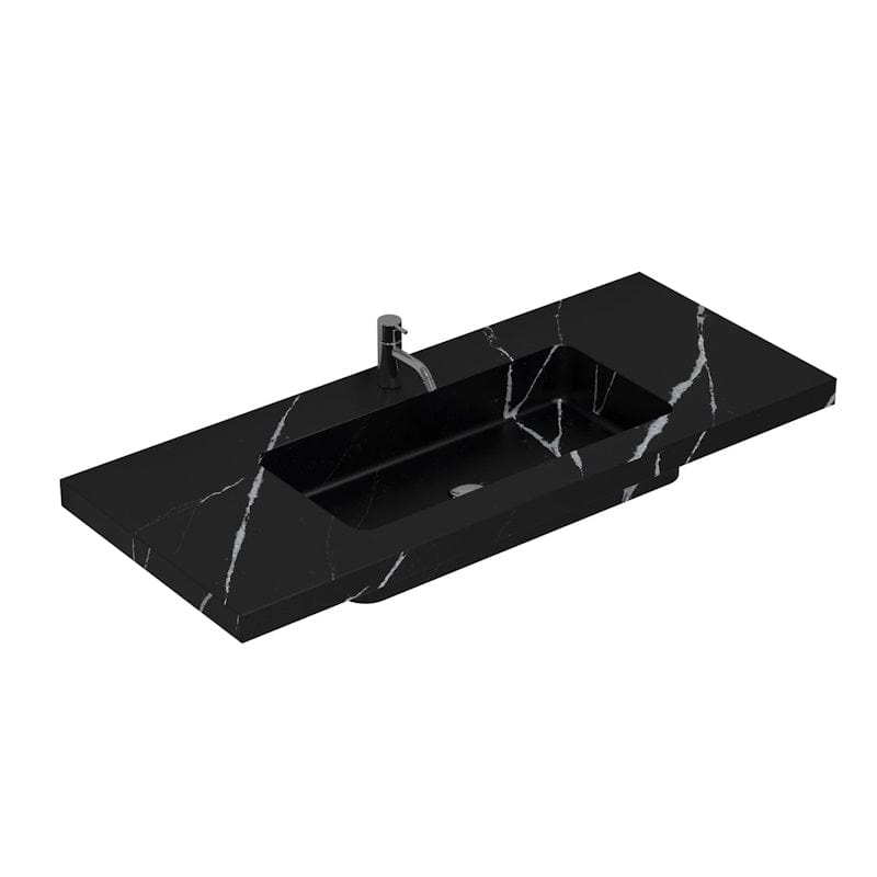 Dansani Calidris Unique Silestone servant måltilpasset D50,5 H1,2cm Eternal marguina / 140cm Dansani Baderomsservant DA-631714416
