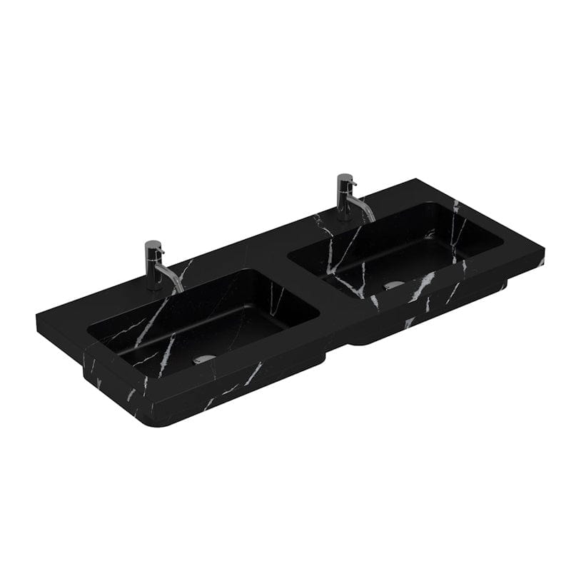 Dansani Calidris Unique Silestone servant måltilpasset D50,5 H1,2cm Eternal marguina / 200cm dobbel Dansani Baderomsservant DA-631720516