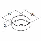 Dansani CIRCLE Servant Ø36cm, porselen