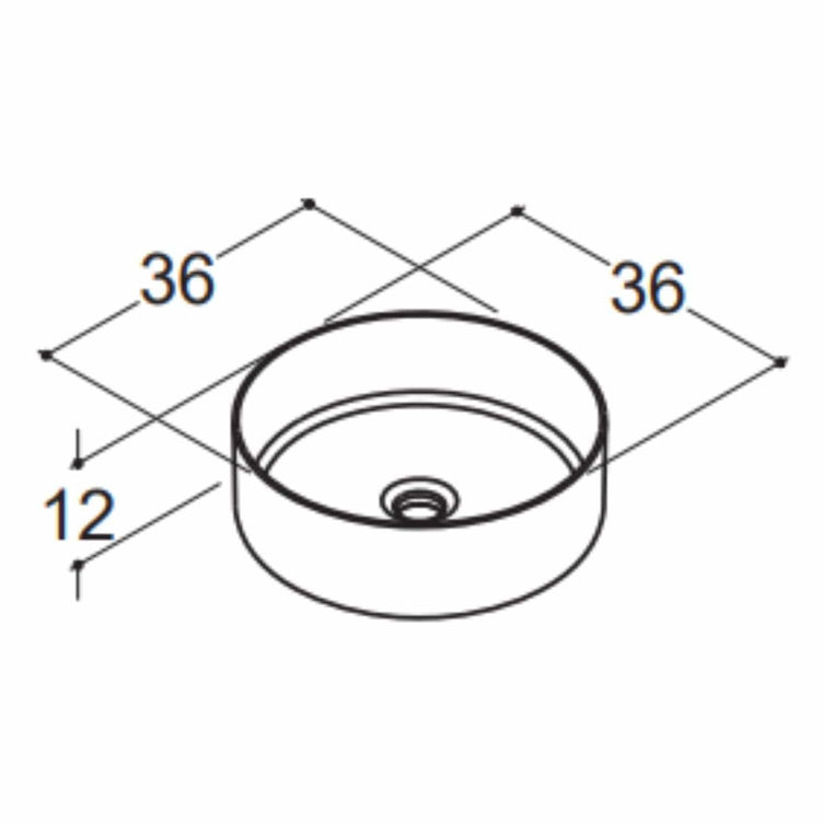 Dansani CIRCLE Servant Ø36cm, porselen