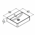 Dansani Cube Servant 50x42cm porselen
