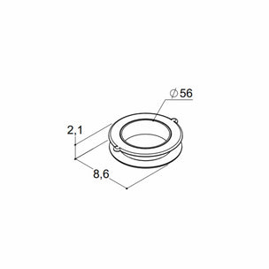 Dansani Dekkring Ø56mm