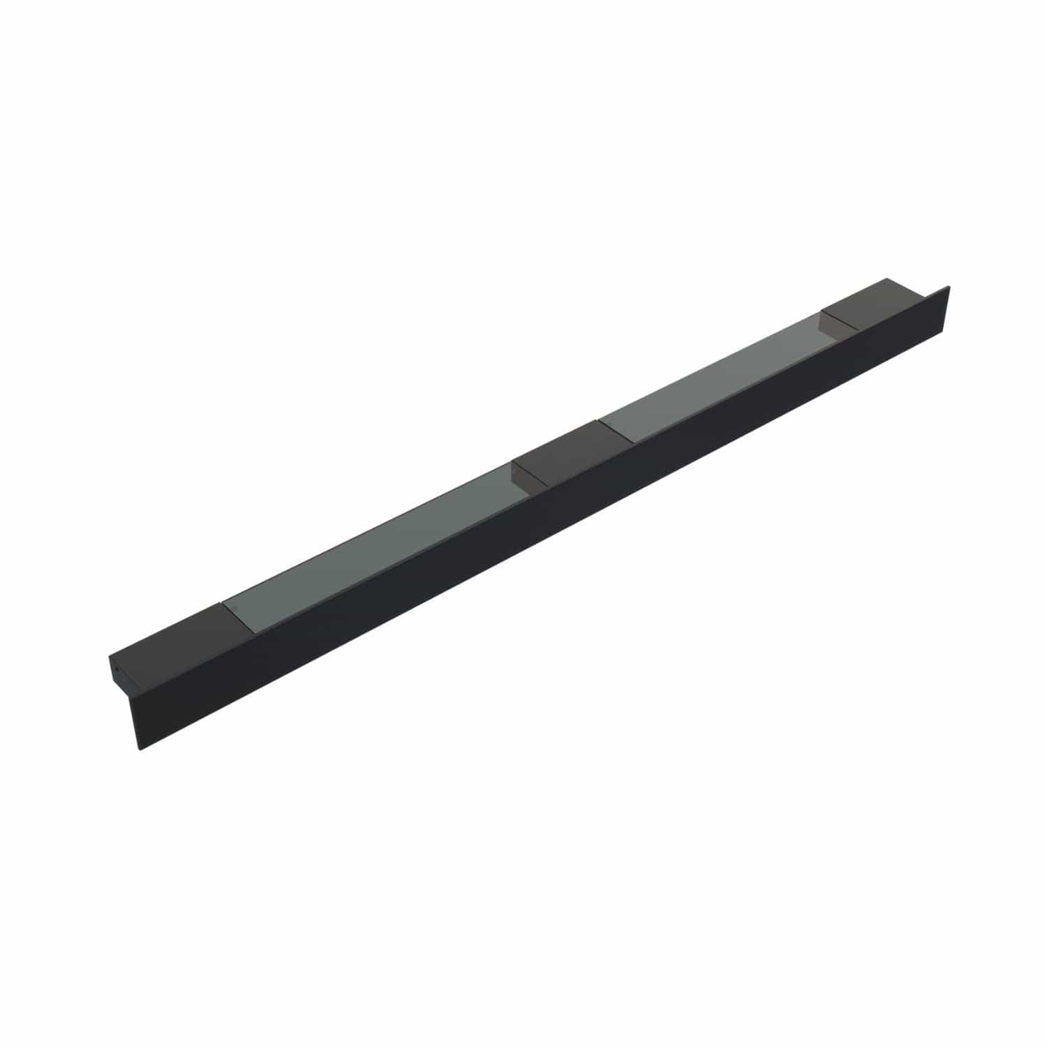 Dansani Illumi hylle med stikkontakt E, USB stik Svart matt / 140cm Dansani Baderomshylle DA-190304811