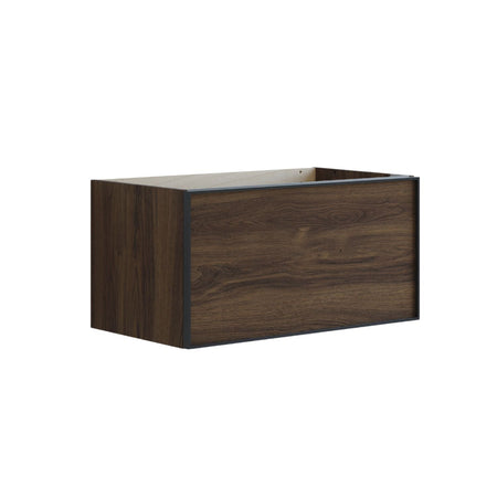 Dansani Inzo Alu-ramme svart Servantskap 1 skuff B60-120xH40xD44cm