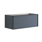Dansani Inzo Alu-ramme svart Servantskap 1 skuff B60-120xH40xD44cm