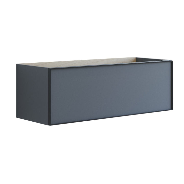 Dansani Inzo Alu-ramme svart Servantskap 1 skuff B60-120xH40xD44cm