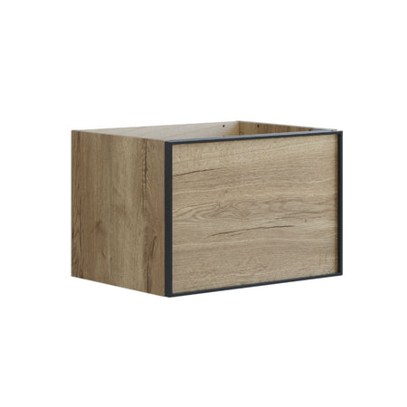 Dansani Inzo Alu-ramme svart Servantskap 1 skuff B60-120xH40xD44cm