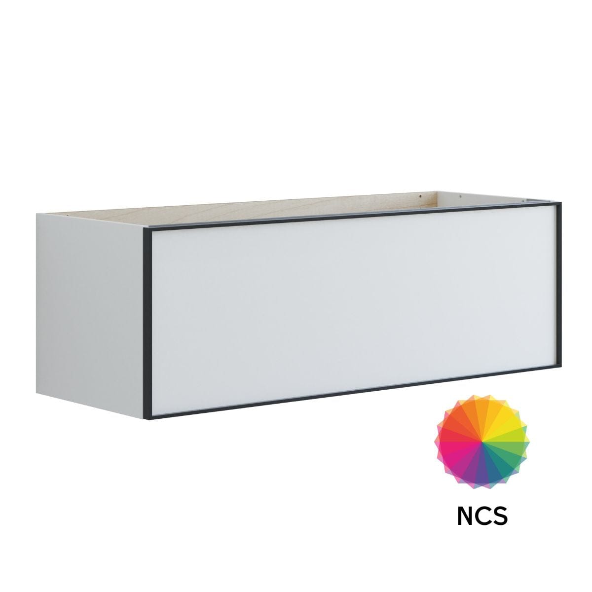 Dansani Inzo Alu-ramme svart Servantskap 1 skuff B60-120xH40xD44cm NCS farge / 120cm Dansani Servantskap DA-U17-8099