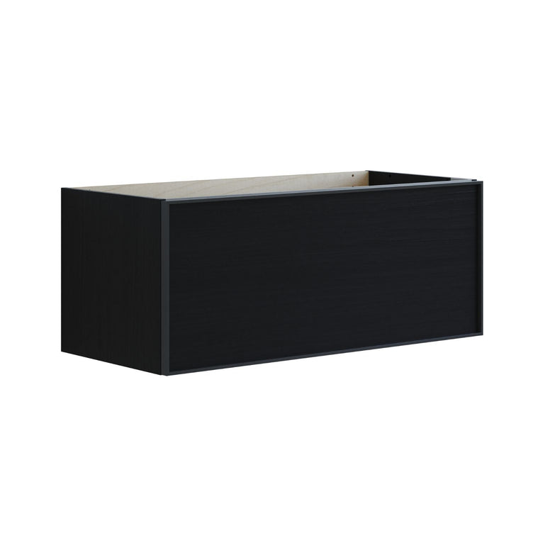 Dansani Inzo Alu-ramme svart Servantskap 1 skuff B60-120xH40xD44cm
