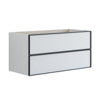 Dansani Inzo Alu-ramme Svart Servantskap 2 Skuff H48cm