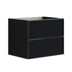 Dansani Inzo Alu-ramme Svart Servantskap 2 Skuff H48cm