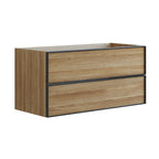 Dansani Inzo Alu-ramme Svart Servantskap 2 Skuff H48cm