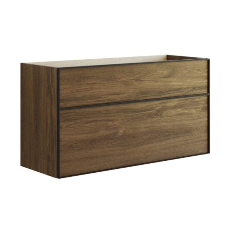 Dansani Inzo Alu-ramme svart Servantskap med ekstra stor underskuff Brun eik / 120cm Dansani Servantskap DA-U27-8052