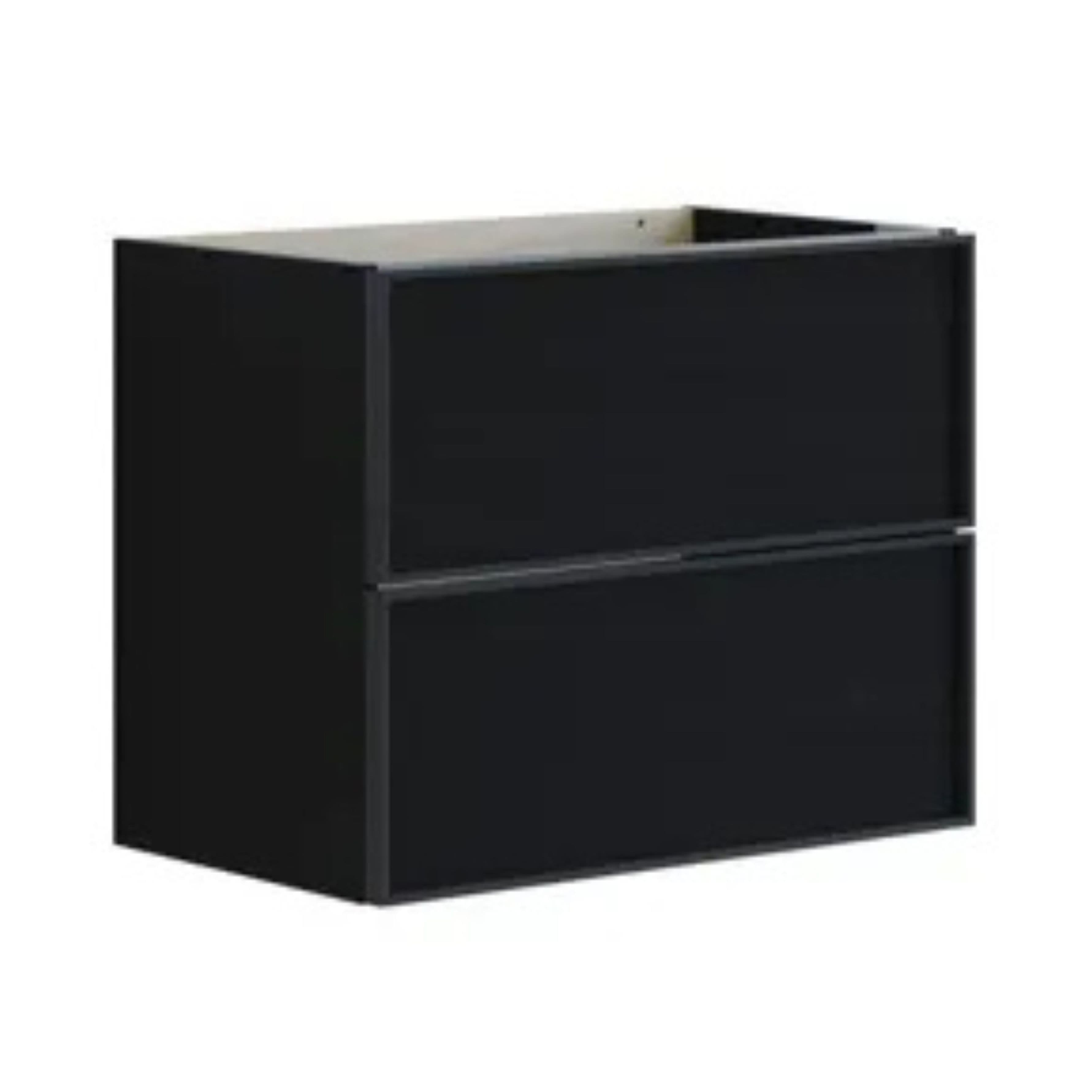Dansani Inzo Alu-ramme Svart Servantskap Slim 2 Skuff Svart eik / 60cm Dansani Servantskap DA-U07-8050