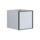 Dansani Inzo Alu-ramme svart Underskap 1 skuff B40xH40xD44cm Hvit matt Dansani Sideskap bad DA-U51-8010