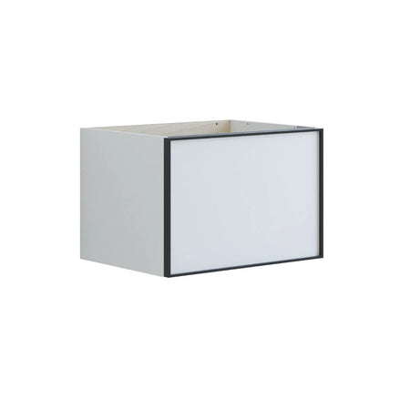 Dansani Inzo Alu-ramme svart Underskap 1 skuff B60-120xH40xD44cm