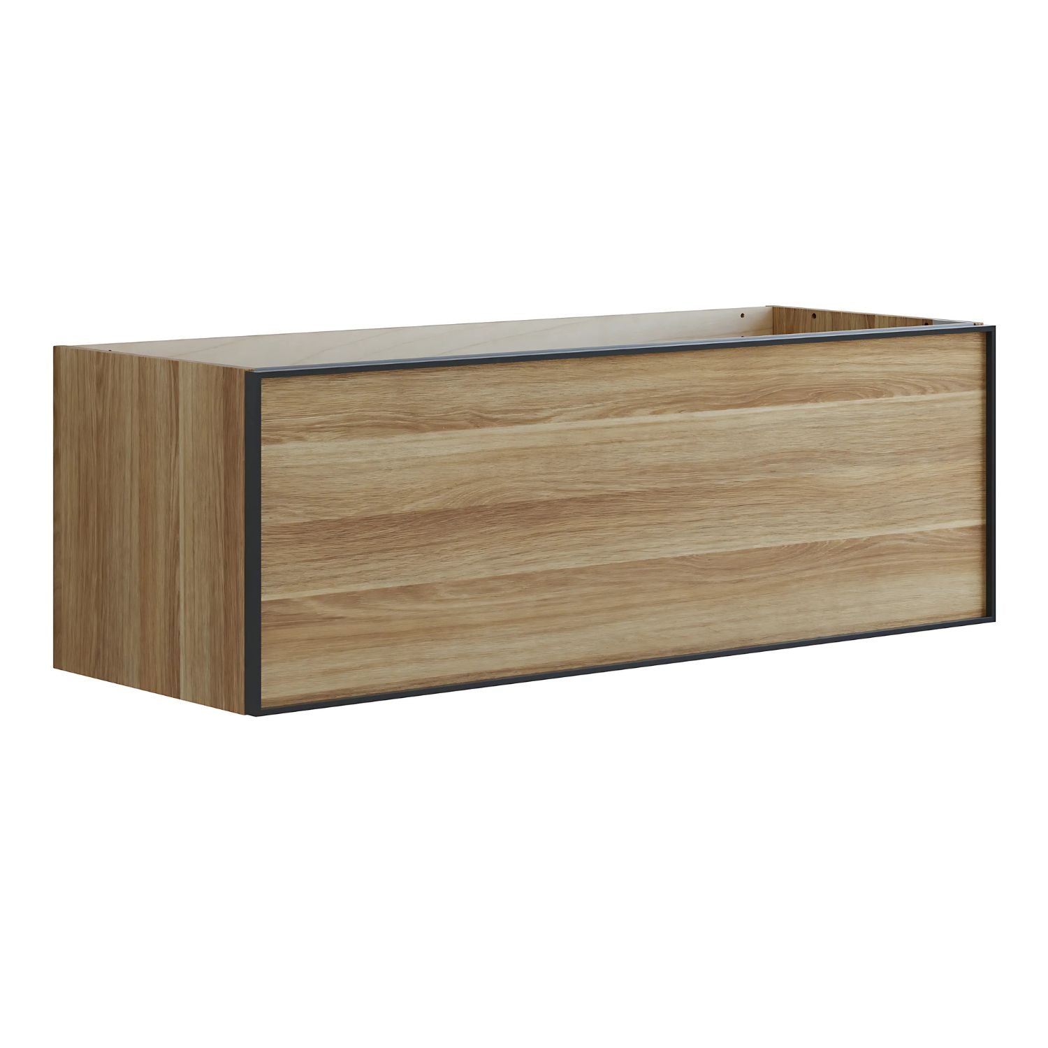 Dansani Inzo Alu-ramme svart Underskap 1 skuff B60-120xH40xD44cm Varm eik / 120cm Dansani Sideskap bad DA-U32-8055