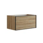 Dansani Inzo Alu-ramme svart Underskap 1 skuff B60-120xH40xD44cm