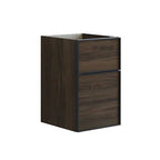 Dansani Inzo Alu-ramme svart Underskap 2 skuff B40xH48-64xD44cm