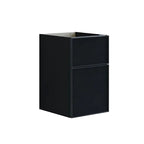 Dansani Inzo Alu-ramme svart Underskap 2 skuff B40xH48-64xD44cm