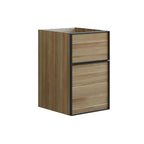Dansani Inzo Alu-ramme svart Underskap 2 skuff B40xH48-64xD44cm