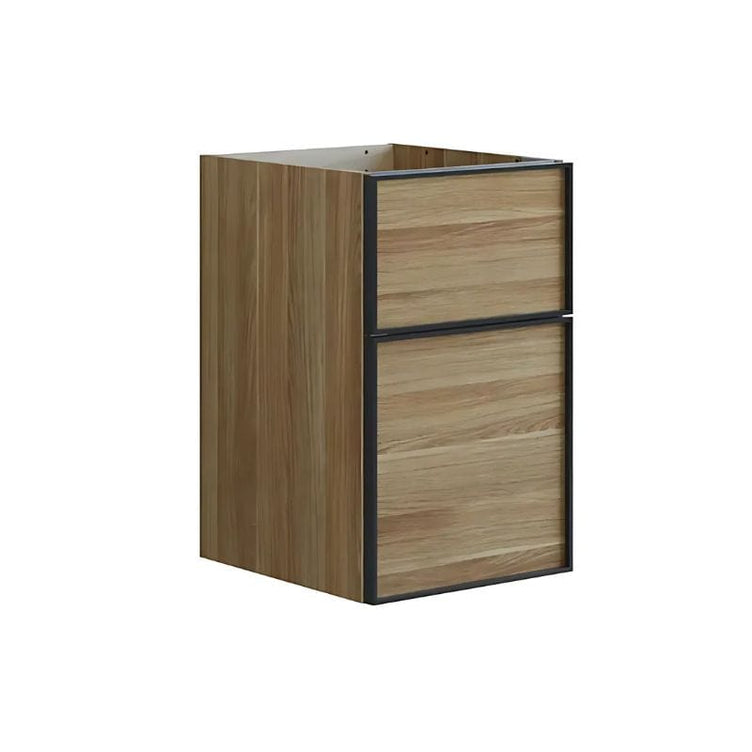 Dansani Inzo Alu-ramme svart Underskap 2 skuff B40xH48-64xD44cm