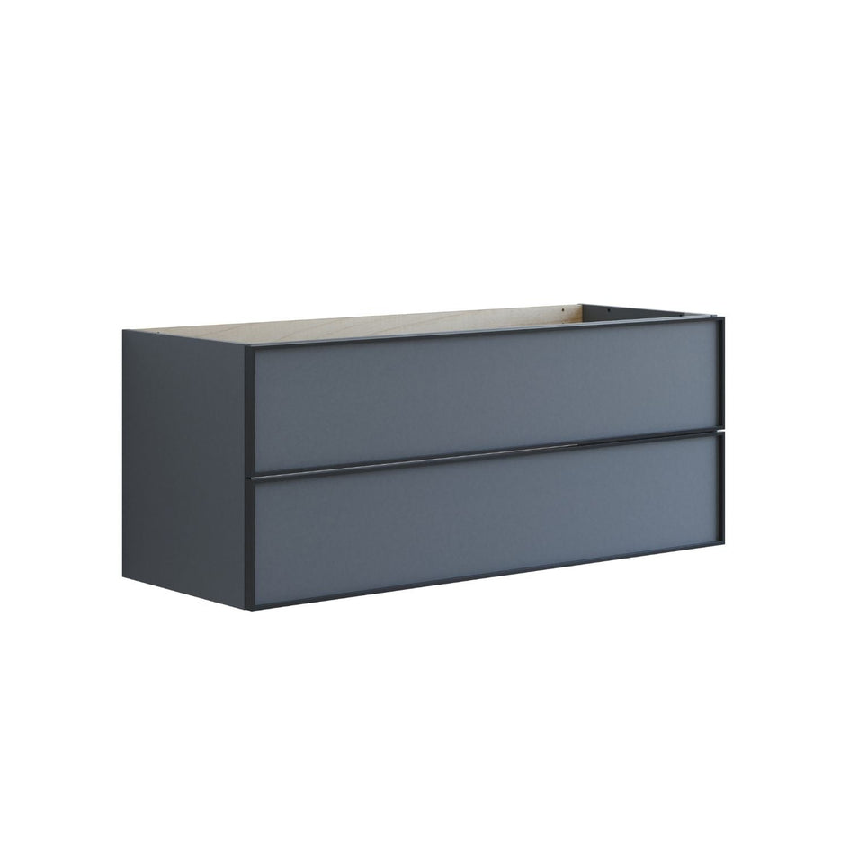 Dansani Inzo Alu-ramme svart Underskap 2 skuff B60-120xH48xD44cm Grå matt / 120cm Dansani Sideskap bad DA-U36-8003