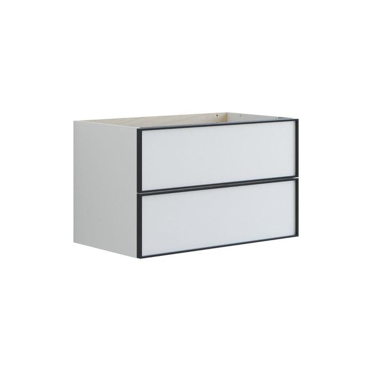 Dansani Inzo Urban Alu-ramme svart Underskap 2 skuff B60-120xH48xD44cm