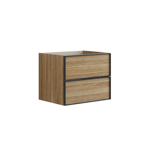 Dansani Inzo Urban Alu-ramme svart Underskap 2 skuff B60-120xH48xD44cm