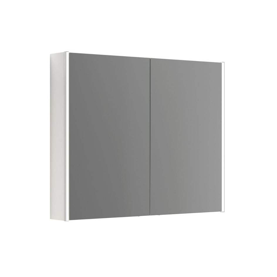 Dansani Inzo Ambi speilskap 2 dører B60-100xH80xD15cm Hvit høyglans / 100cm Dansani Speilskap DA-S590-112