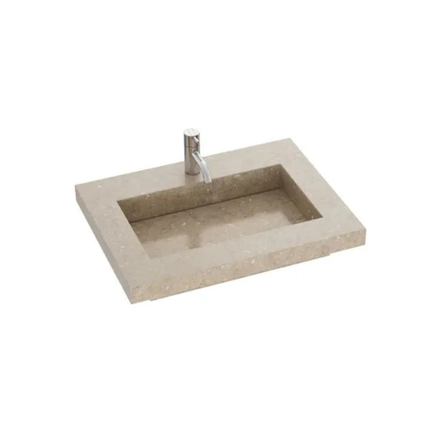 Dansani Inzo Angular Servant Silestone B60-165xH1,20xD45,50cm Coral clay / 60cm Dansani Møbelservant DA-338806119