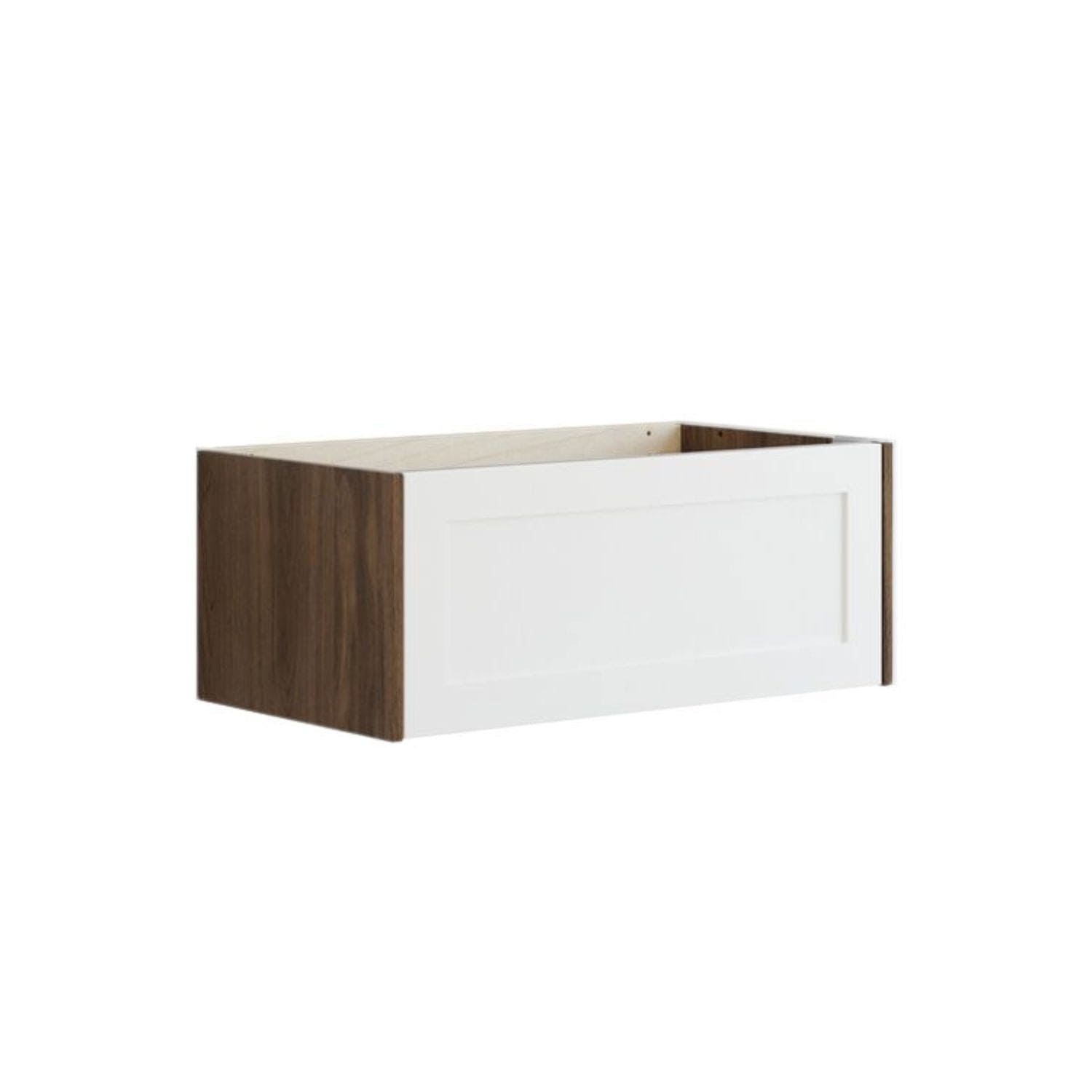 Dansani Inzo Classic Ramme Servantskap 1 skuff Brun eik/hvit matt / 80cm Dansani Servantskap DA-T02-3015