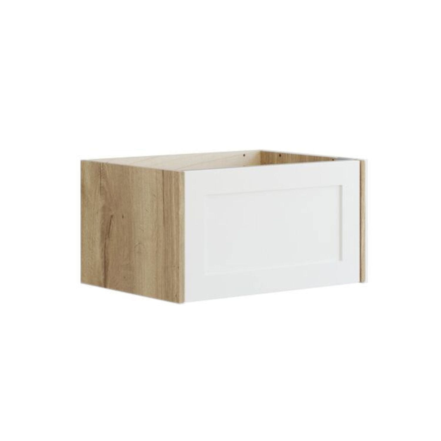 Dansani Inzo Classic Ramme Servantskap 1 skuff Natur eik/hvit matt / 60cm Dansani Servantskap DA-T01-3014