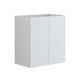 Dansani Inzo Glatt Servantskap Slim 2 Dører B60-80xH64xD35cm Hvit matt / 60cm Dansani Servantskap DA-U04-1010