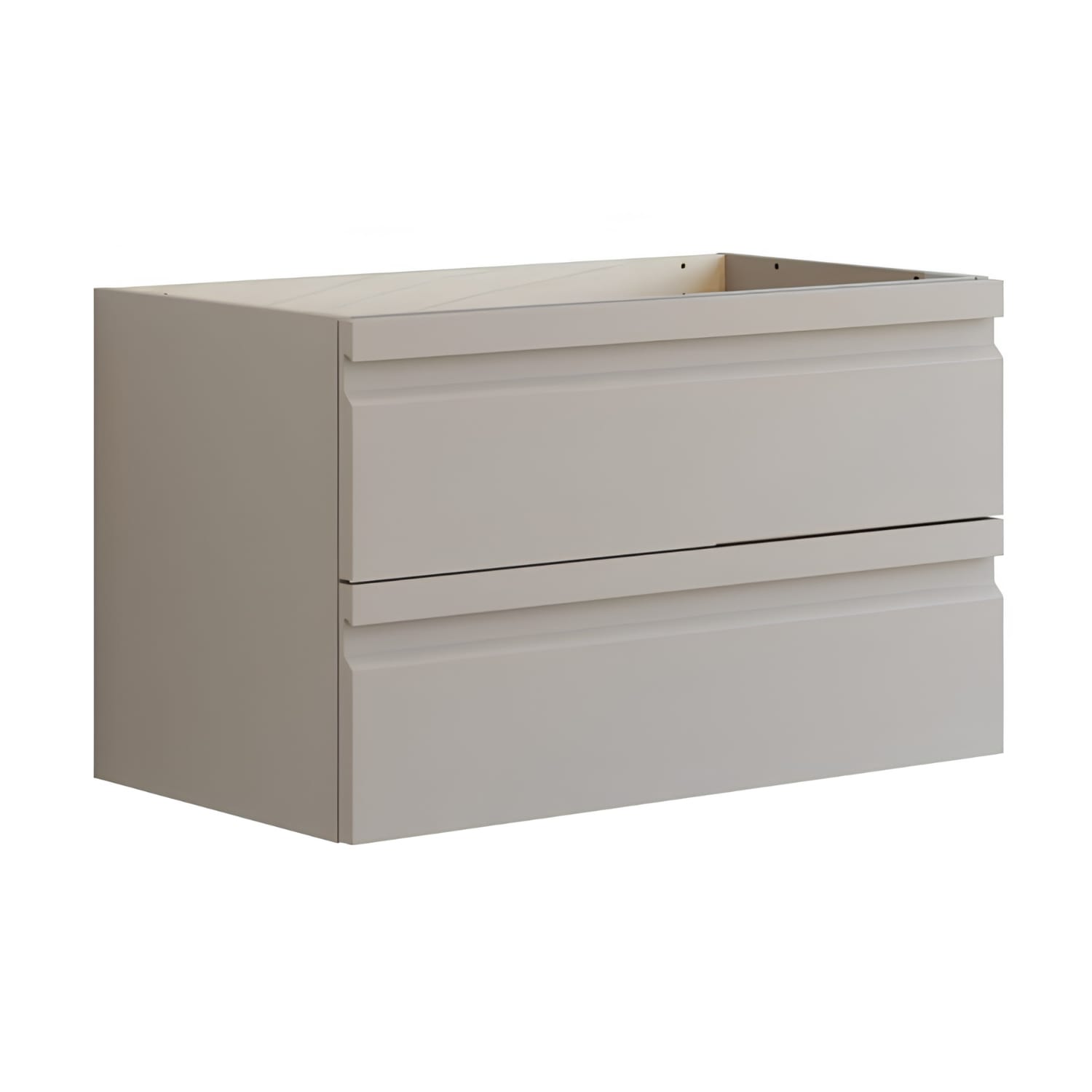 Dansani Inzo Integrert Servantskap 2 skuff Softstone / 80cm Dansani Servantskap DA-U20-2035