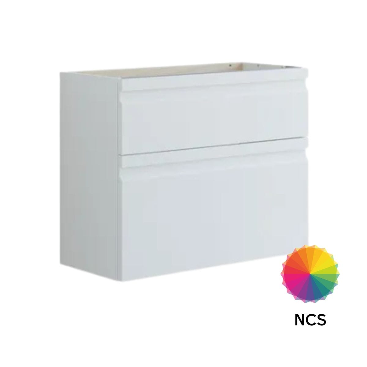 Dansani Inzo Integrert Servantskap Slim 2 skuff ekstra høy underskuff NCS farge / 80cm Dansani Servantskap DA-U11-2099