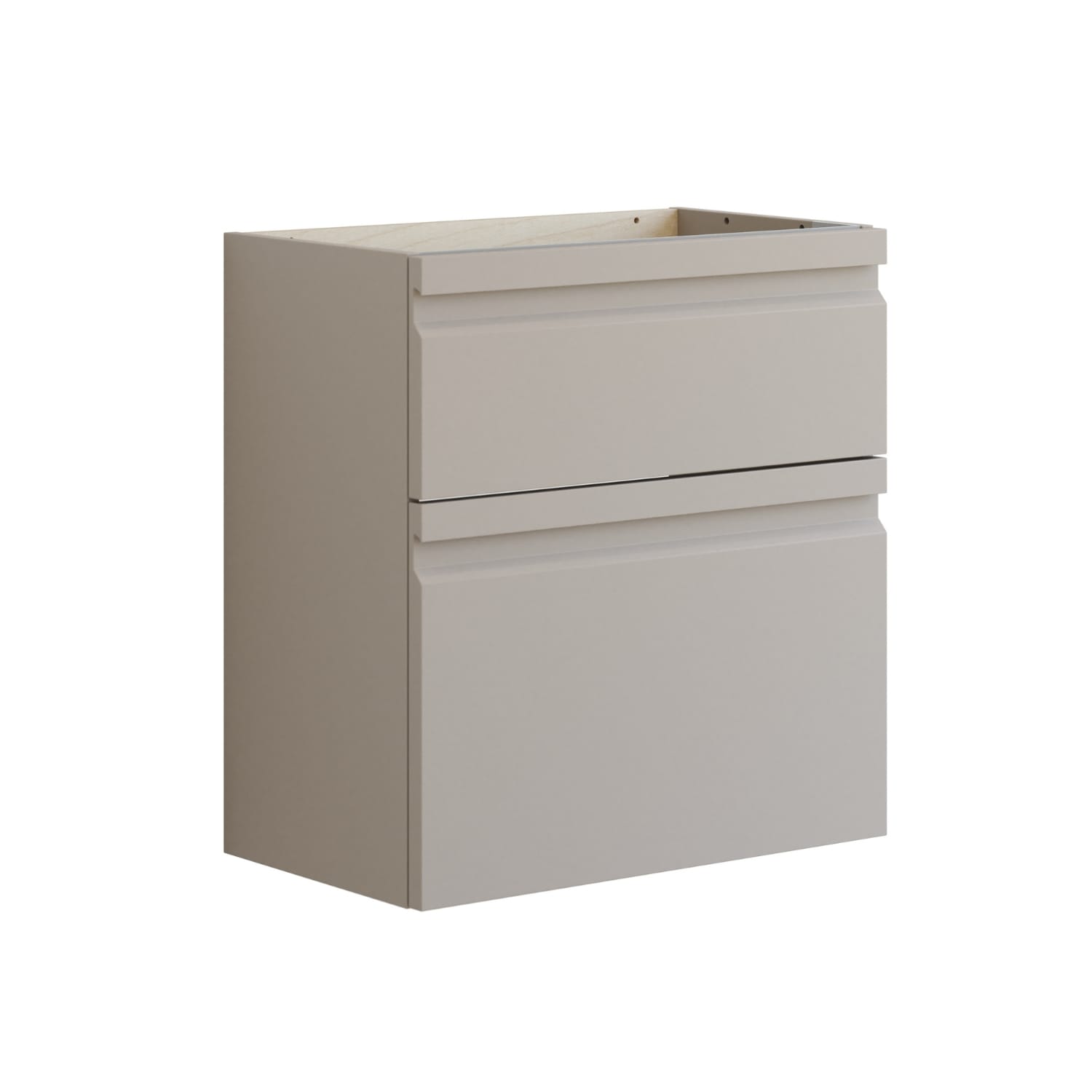 Dansani Inzo Integrert Servantskap Slim 2 skuff ekstra høy underskuff Softstone / 60cm Dansani Servantskap DA-U10-2035