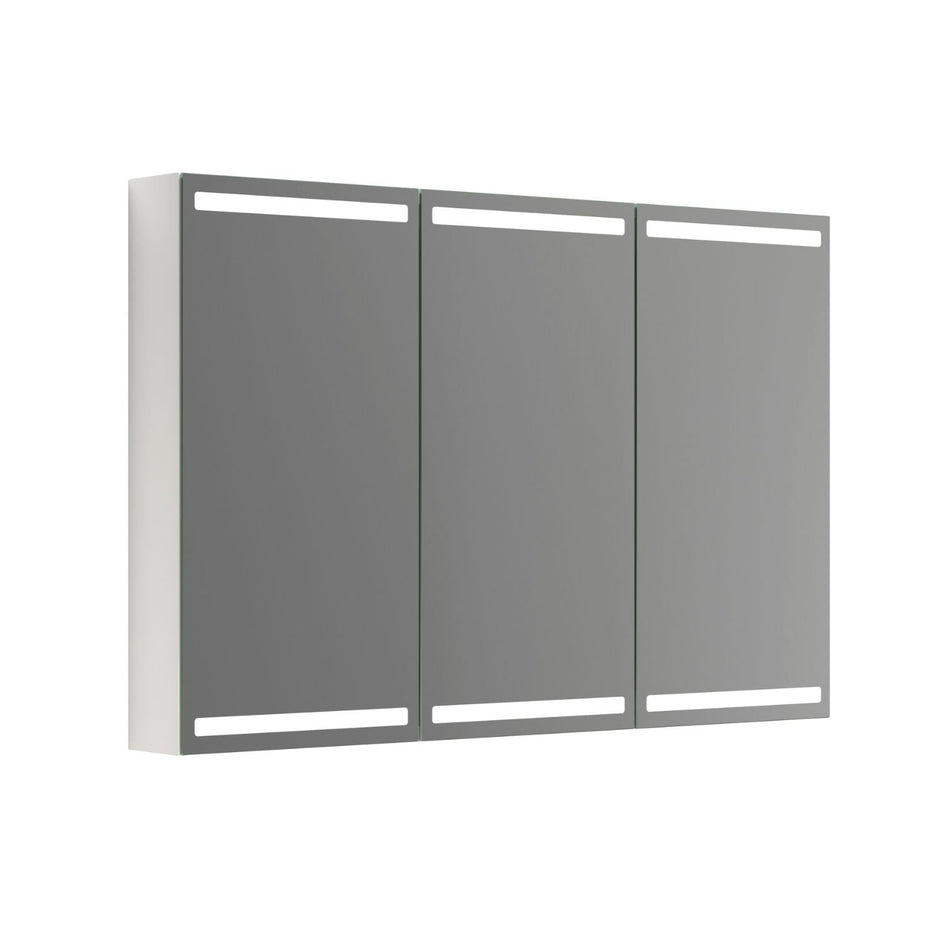 Dansani Inzo Level Speilskap Hvit høyglans / 120 cm 3 dører Dansani Speilskap DA-S573-112
