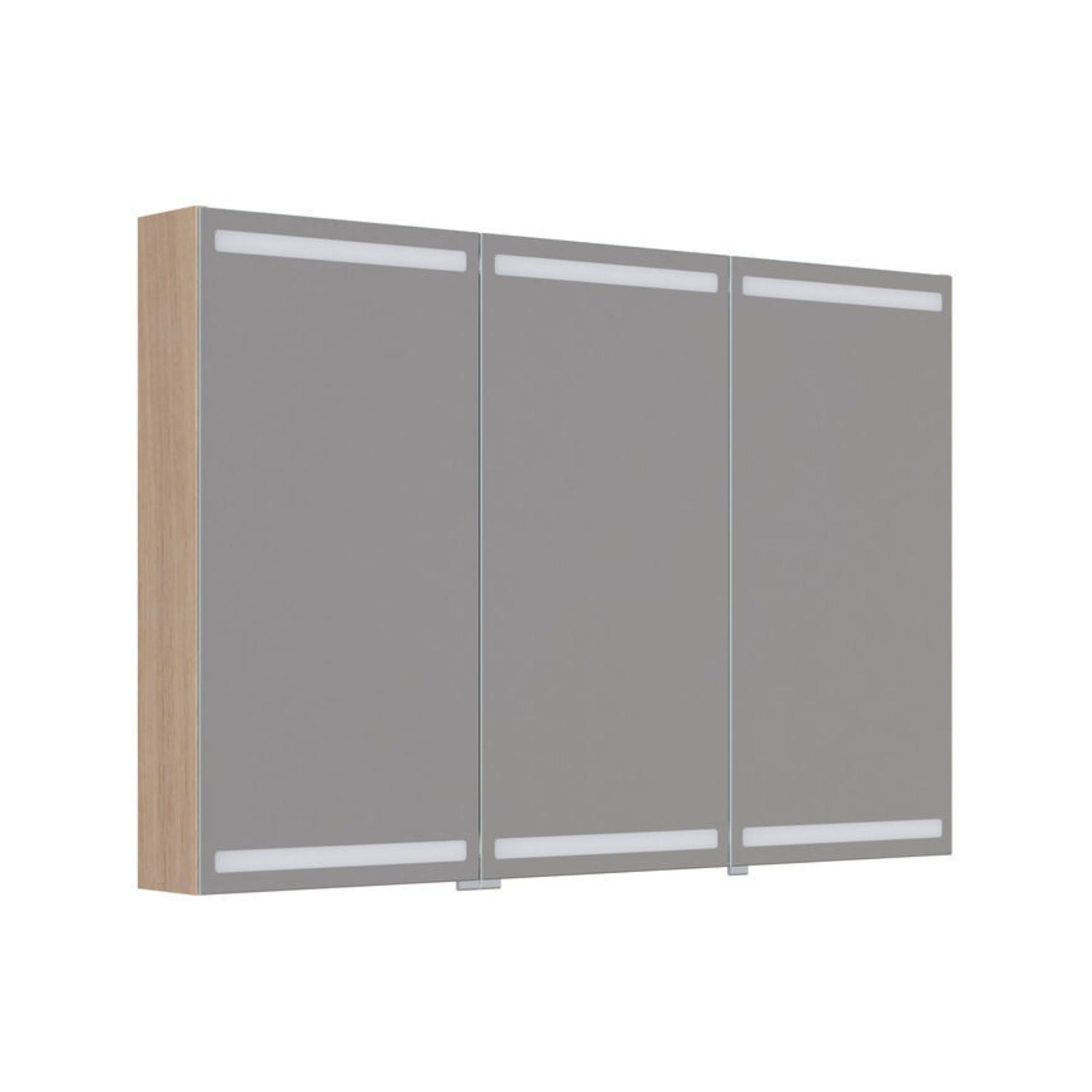 Dansani Inzo Level Speilskap Lys eik / 120 cm 3 dører Dansani Speilskap DA-S873-178