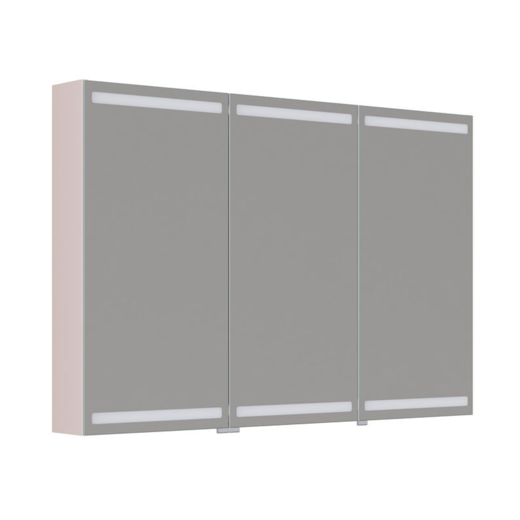 Dansani Inzo Level Speilskap Sand matt / 120 cm 3 dører Dansani Speilskap DA-S873-134
