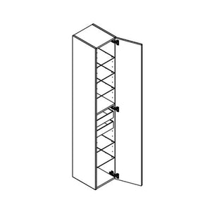 Dansani INZO Urban Riflet Høyskap 1 dør B30cm