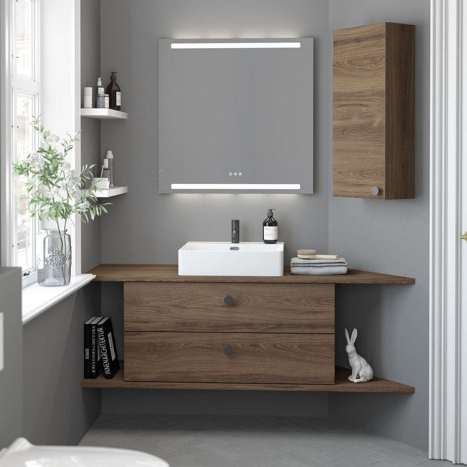 Dansani Inzo Servantskap 2sk B60-120xH48xD44cm, Glatt Dansani Servantskap