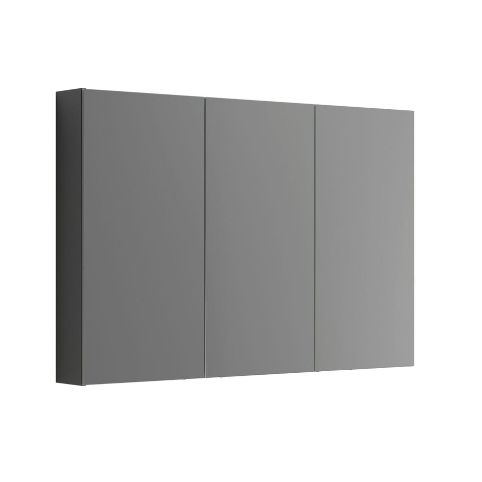 Dansani Inzo Style speilskap 3 dører B100-120xH80xD15cm Svart gummi / 120cm Dansani Speilskap DA-S583-137