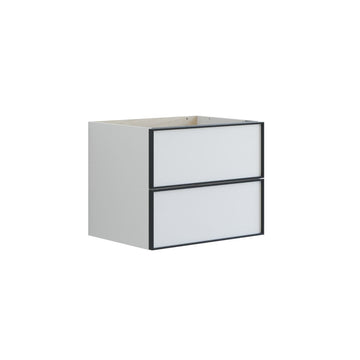 Dansani Inzo Urban Alu-ramme svart Underskap 2 skuff B60-120xH48xD44cm