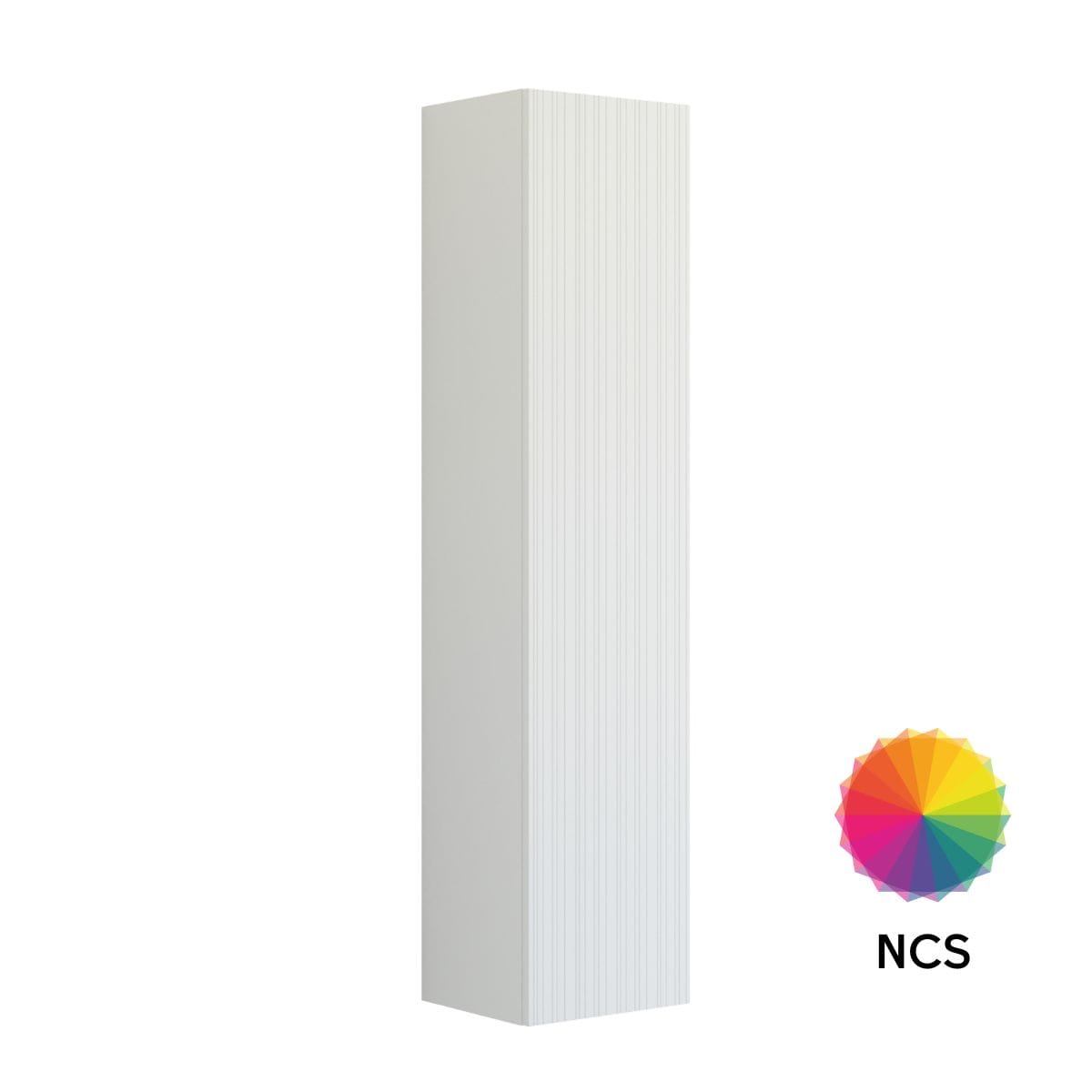 Dansani INZO Urban Riflet Høyskap Slim 1 dør B40cm NCS farge / 40cm / Versjon A høyre hengslet Dansani Høyskap bad DA-U47-9199