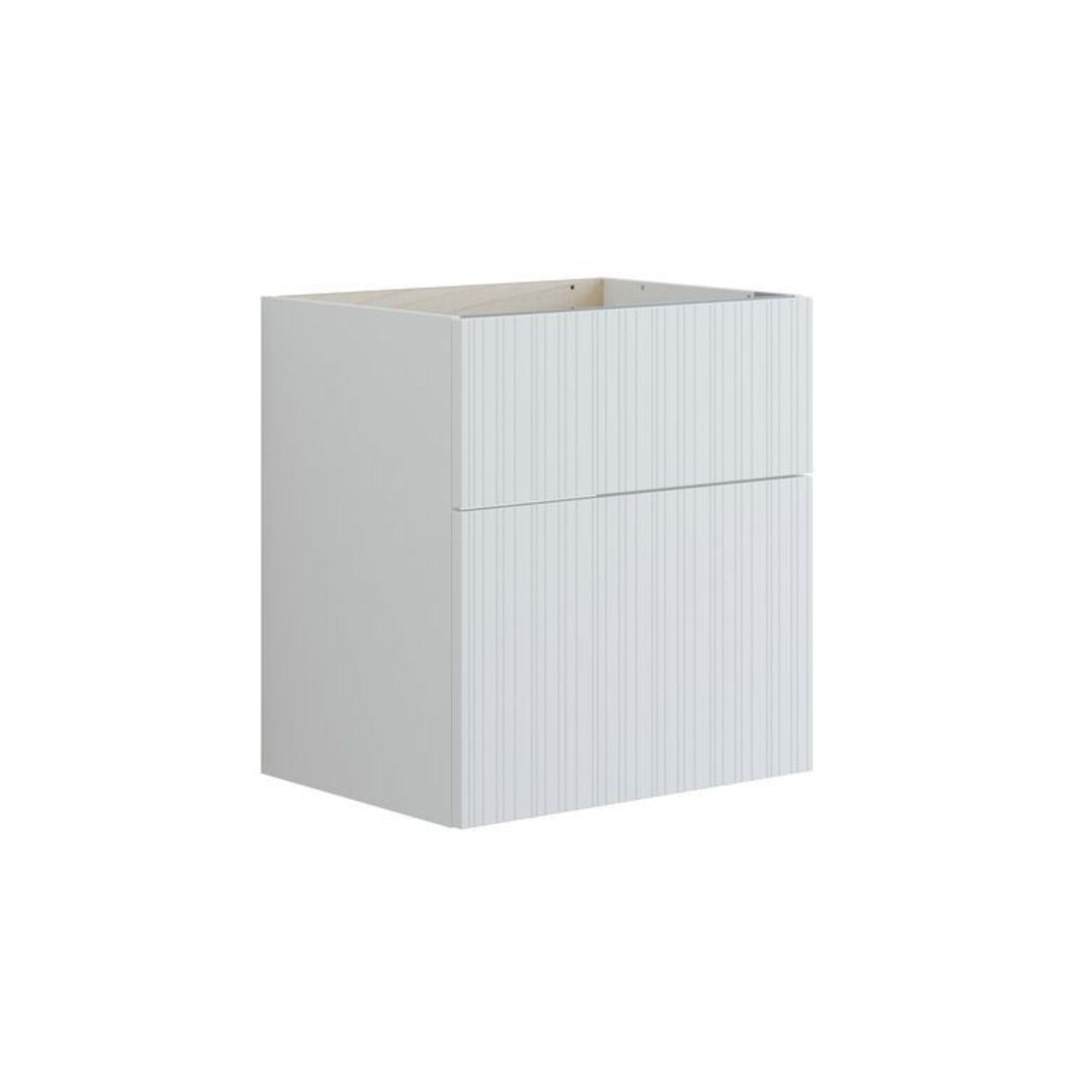 Dansani Inzo Urban Riflet Servantskap 2 skuff B60-120xH64xD44cm Hvit matt / 60cm Dansani Servantskap DA-U24-9010